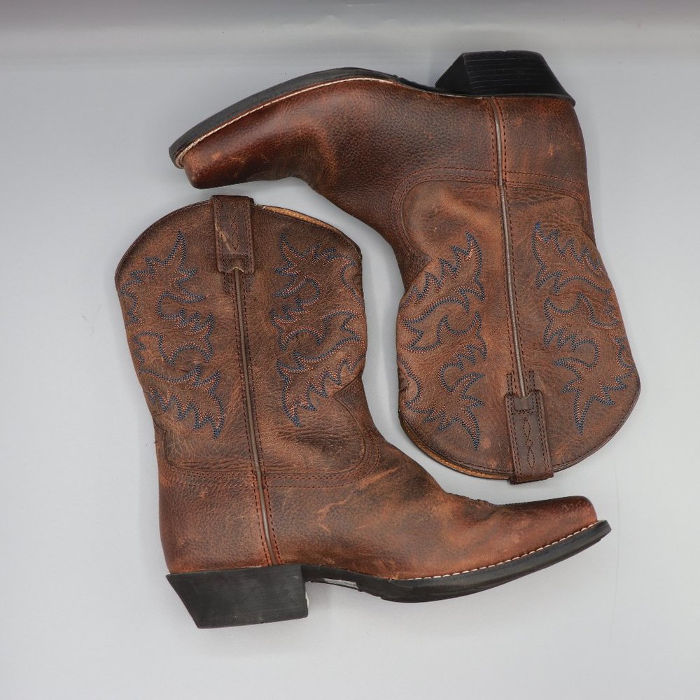 Ariat Kid's Legend Brown Oiled Cowboy Boot 1000202 - Picture 6 of 10